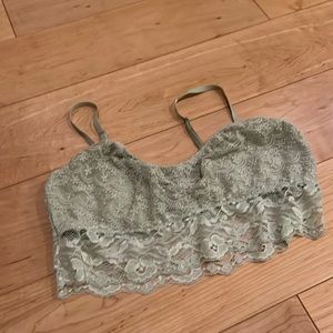 Lacy green bralet
